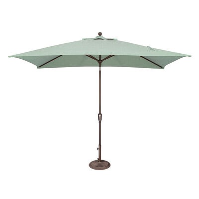 SimplyShade Catalina 6.6'x10' Rectangle Push Button Market Umbrella in Sunbrella Fabric - Spa | SSUM92XA5413