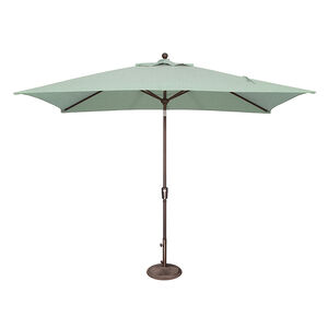 SimplyShade Catalina 6.6'x10' Rectangle Push Button Market Umbrella in Sunbrella Fabric - Ginkgo, Green, hires