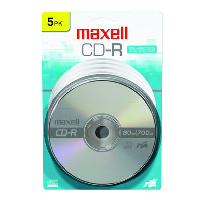 Maxell 40x Cd-r Media - 700mb - 120mm Standard - 5 Pack Jewel Case (maxell 648220) | 648220
