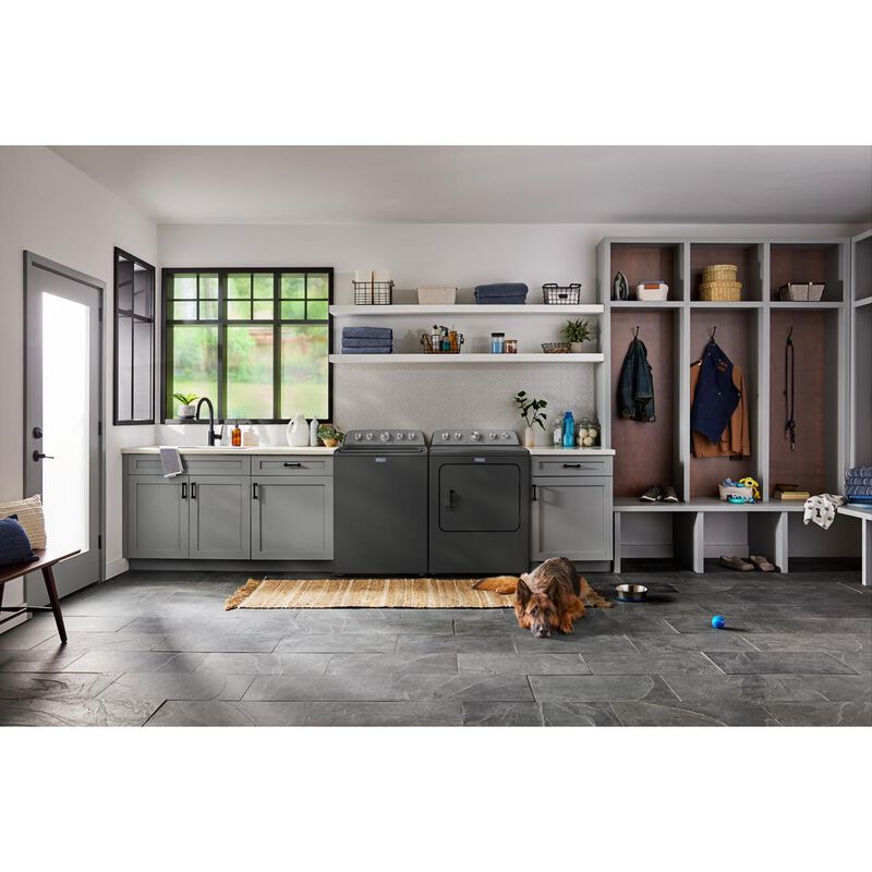 Maytag Pet Pro 27 in. 4.7 cu. ft. Top Load Washer with Agitator - Volcano Black, Volcano Black, hires