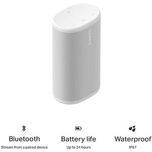 Sonos Play Bluetooth Speaker - White, , hires