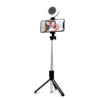 Emerge 2-in-1 Tripod Selfie Stick with LED Ring Light & Wireless Remote | ETSELFTRL