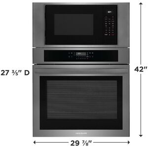 Frigidaire 30 in. 6.9 cu. ft. Electric Microwave/Wall Oven Combo with Standard Convection & Sensor Cooking - Black Stainless Steel, , hires