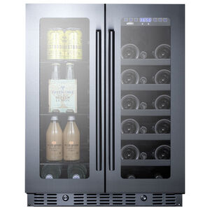 Summit 24 in. Undercounter Wine Cooler with Dual Zones & 21 Bottle Capacity - Stainless Steel, , hires