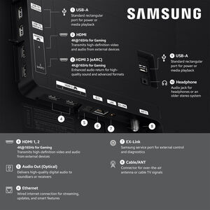Samsung - 42" Class S90H Series OLED 4K UHD Smart Tizen TV, , hires