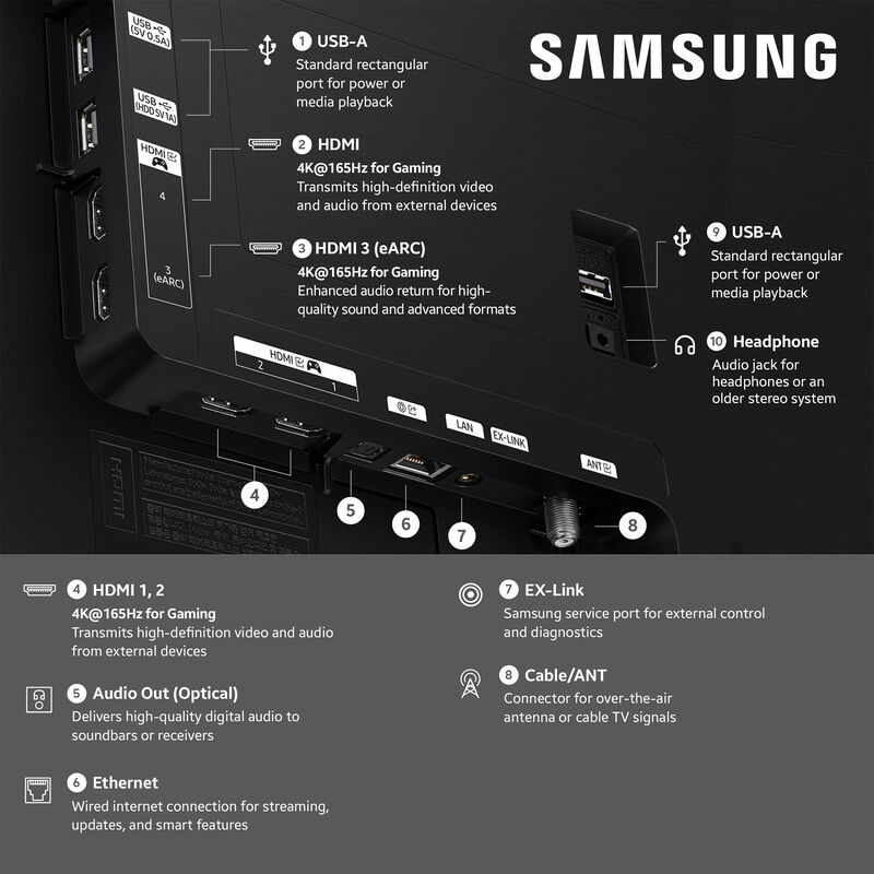 Samsung - 42" Class S90H Series OLED 4K UHD Smart Tizen TV, , hires