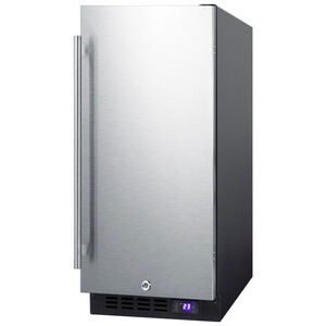 Summit 15 in. 2.4 cu. ft. Built-in Frost Free Compact Upright Freezer with Adjustable Shelves - Stainless Steel, , hires