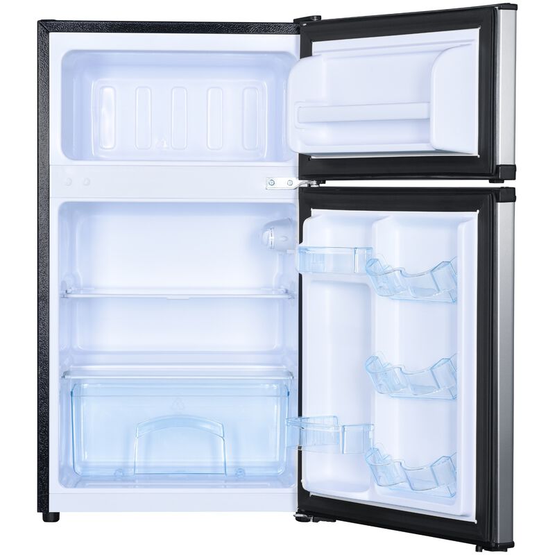 Avanti 19 in. 3.1 cu. ft. Mini Fridge with Top Freezer - Stainless Steel, Stainless Steel, hires