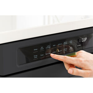 Cafe 24 in. 1.2 cu. ft. Microwave Drawer with 10 Power Levels & Sensor Cooking Controls - Matte Black, Matte Black, hires