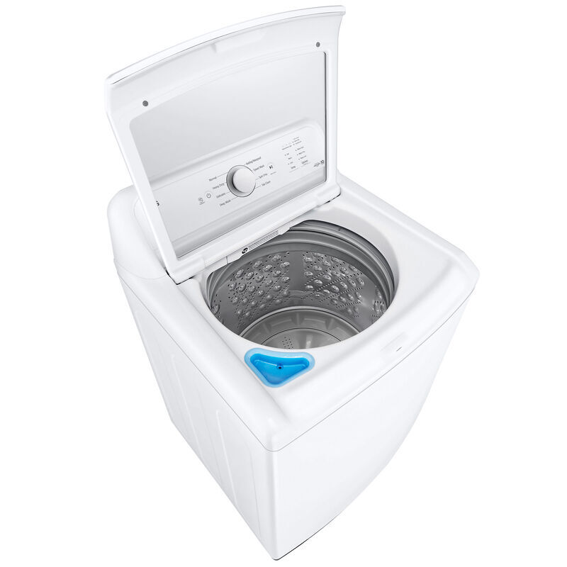 LG 27 in. 4.3 cu. ft. Top Load Washer with True Balance Anti-Vibration System & SlamProof Glass Lid - White, , hires
