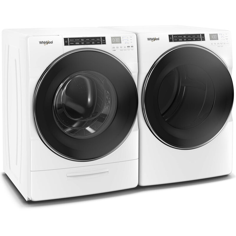 Whirlpool 27 in. 7.4 cu. ft. Stackable Gas Dryer with Sensor Dry, Sanitize & Steam Cycle - White, , hires