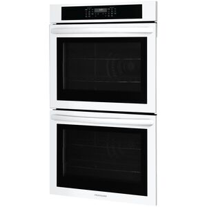 Frigidaire 30 in. 10.6 cu. ft. Top Control Electric Double Wall Oven With Standard Convection - White, White, hires