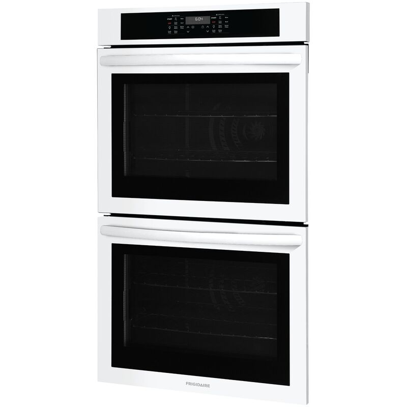 Frigidaire 30 in. 10.6 cu. ft. Top Control Electric Double Wall Oven With Standard Convection - White, White, hires