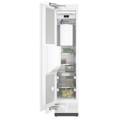 Miele MasterCool Series 18 in. 7.7 cu. ft. Built-In Upright Smart Freezer with Ice Maker, Adjustable Shelves & Digital Control - Custom Panel Ready | F2472VI