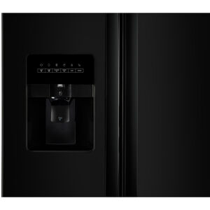 Whirlpool 33 in. 21.4 cu. ft. Side-by-Side Refrigerator with Ice & Water Dispenser - Black, Black, hires
