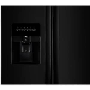 Whirlpool 33 in. 21.4 cu. ft. Side by Side Refrigerator with Ice & Water Dispenser - Black, Black, hires