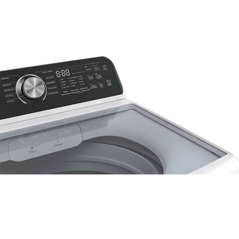 Midea 27 in. 4.5 cu. ft. Smart Top Load Washer - White, , hires