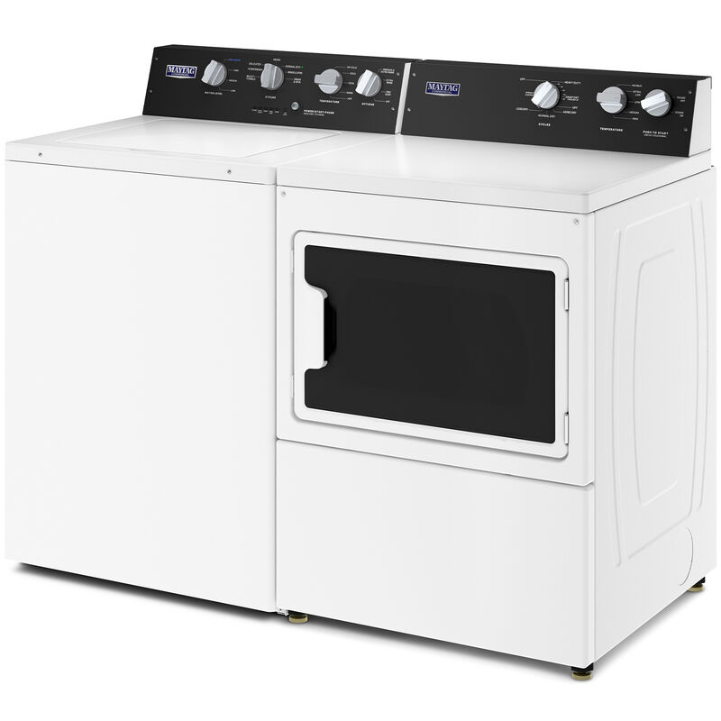 Maytag 27 in. 7.4 cu. ft. Commercial-Grade Residential Gas Dryer with Intelli Dry Sensor - White, , hires