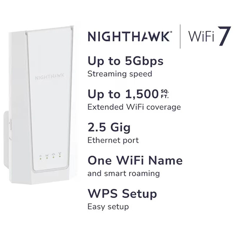 Netgear Nighthawk EXS27 BE5000 Dual-Band Mesh Wi-Fi Extender, , hires