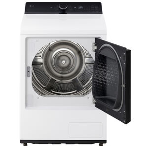 LG 27 in. 7.3 cu. ft. Smart Ventless Electric Dryer with Heat Pump & Sensor Dry - Alpine White, Alpine White, hires