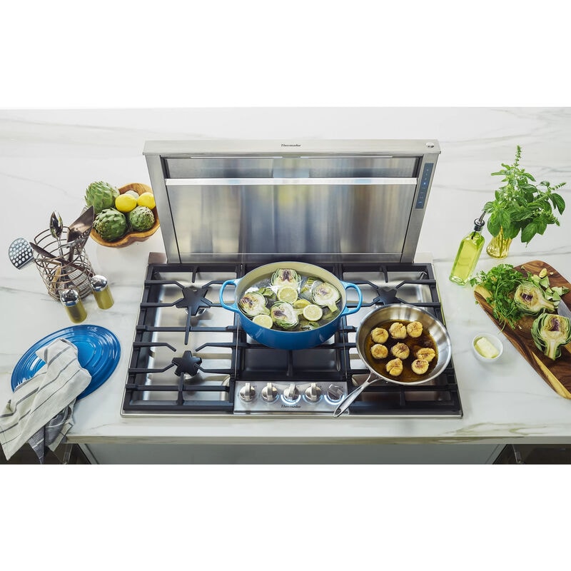 Thermador Masterpiece Series 36 in. Convertible Downdraft with 3 Fan Speeds - Stainless Steel, , hires