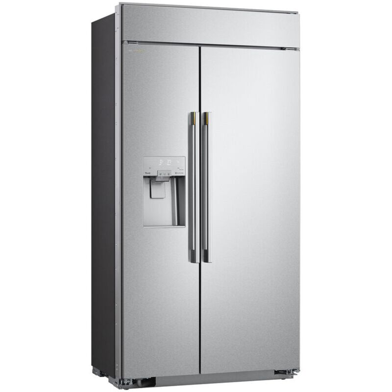 LG SIGNATURE 42 in. 25.6 cu. ft. Built-In Smart Counter Depth Side-by-Side Refrigerator with Ice & Water Dispenser - Stainless Steel, , hires