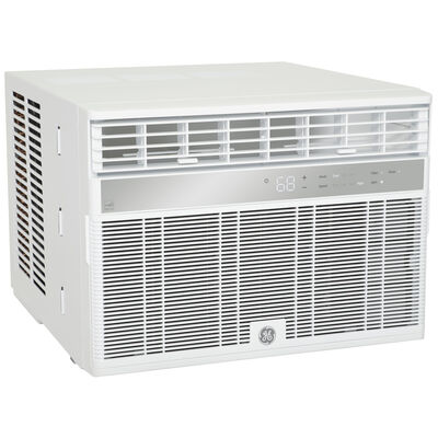 GE 10,000 BTU Smart Energy Star Window Air Conditioner with 3 Fan Speeds, Sleep Mode & Remote Control - White | AHY10LZ