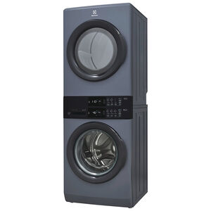 Electrolux 27 in. 4.4 cu. ft. Electric Front Load Laundry Tower with LuxCare Wash & Moisture Sensor Dry - Denim Blue, , hires