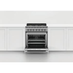 Fisher & Paykel Series 7 Professional 30 in. 4.6 cu. ft. Standard Convection Gas Range with 5 Sealed Burners - Stainless Steel, , hires