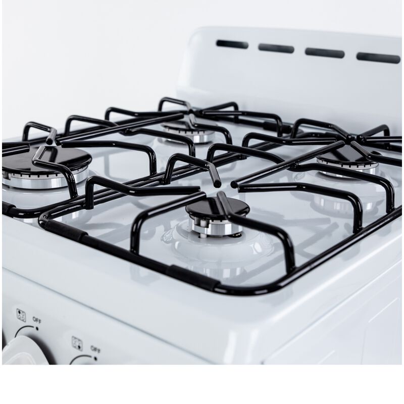 Avanti 20 in. 2.1 cu. ft. Gas Range with 4 Sealed Burners - White, , hires