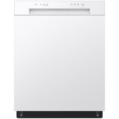 LG 24 in. Built-In Dishwasher with Front Control, 52 dBA Sound Level, 15 Place Settings & 5 Wash Cycles - White | LDFC2423W