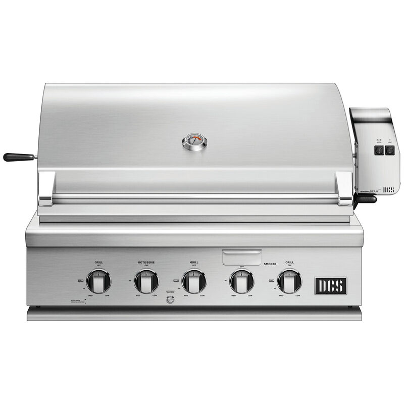 DCS Series 7 36 in. 3-Burner Built-In Natural Gas Grill with Rotisserie & Smoke Box - Stainless Steel, , hires