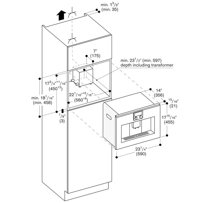 Gaggenau 200 Series 24 in. Fully Automatic Coffee Maker - Metallic, , hires