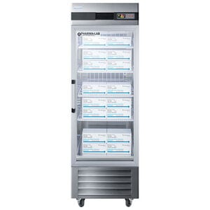 Summit 28 in. 23.0 cu. ft. Left-Hinged Freezerless Refrigerator for Pharmacy Use - Stainless Steel, , hires