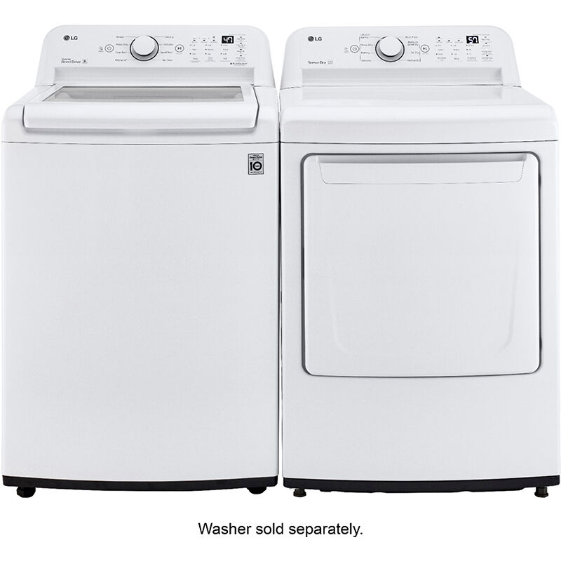 LG 27 in. 4.3 cu. ft. Top Load Washer with 4-Way Agitator & TurboDrum Technology - White, , hires