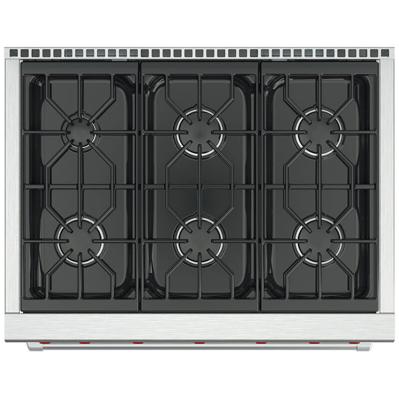 Wolf 36 in. 5.5 cu. ft. Oven Freestanding Gas Range with 6 Sealed