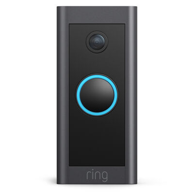 Ring - Wi-Fi Video Doorbell - Wired - Black | B08CKHPP52
