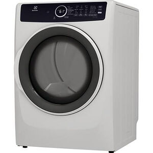 Electrolux 400 Series 27 in. 8.0 cu. ft. Stackable Gas Dryer with 7 Dryer Programs, 6 Dry Options, Sanitize Cycle & Wrinkle Care - White, White, hires