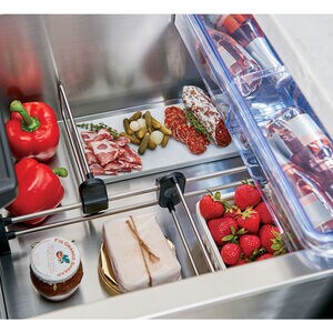 Cafe 24 in. 5.7 cu. ft. Double Refrigerator Drawers - Stainless Steel, Stainless Steel, hires