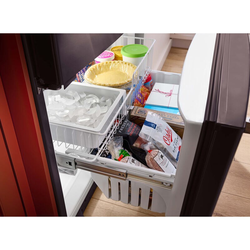 KitchenAid 36 in. 20 cu. ft. Counter Depth French Door Refrigerator with Internal Water Dispenser - Fingerprint resistant Black Stainless, Fingerprint Resistant Black Stainless, hires