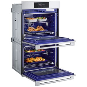 LG Studio 30 in. 9.4 cu. ft. Smart Front Control Speed/ SteamElectric Double Wall Oven with True European Convection - Stainless Steel, , hires