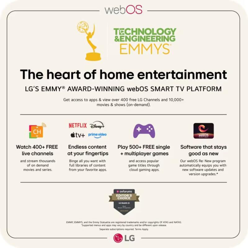 LG - 77" Class G6 Series OLED evo AI 4K UHD Smart webOS TV, , hires