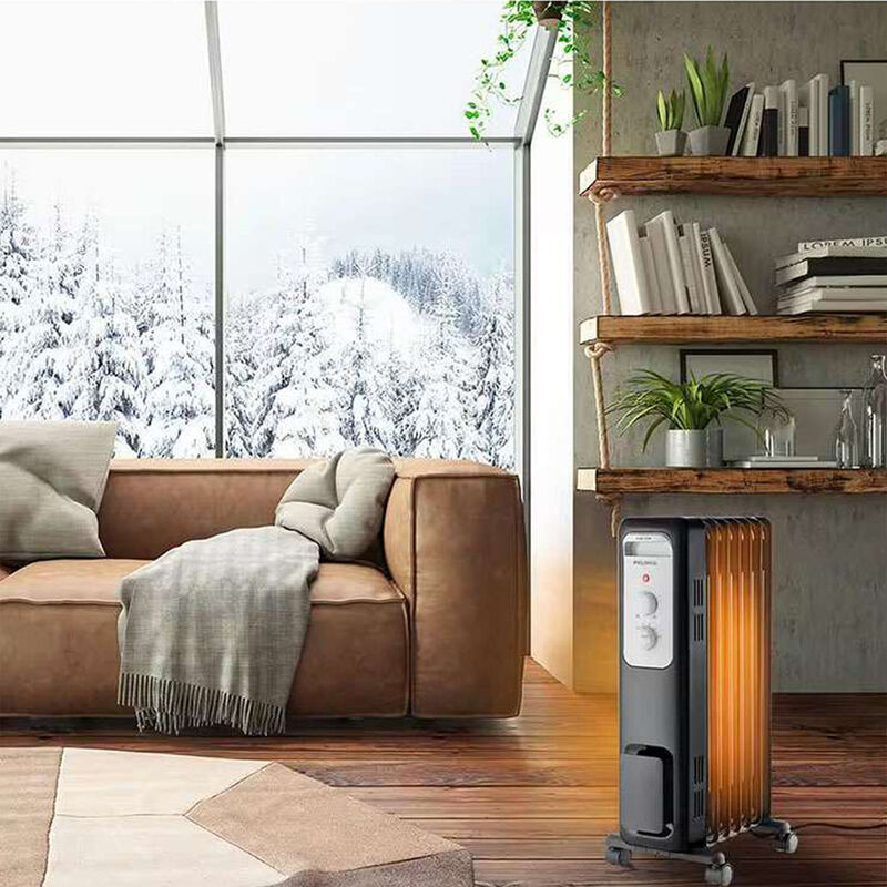 Pelonis 1500 W Radiant Space Heater with 3 Heat Settings & Overheat Safety Shut-Off - Black, , hires