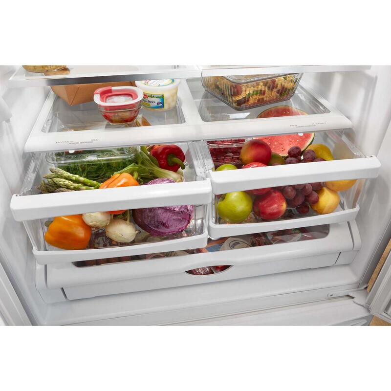 Whirlpool 33 in. 22.1 cu. ft. French Door Refrigerator with Internal Water Dispenser - White, White, hires