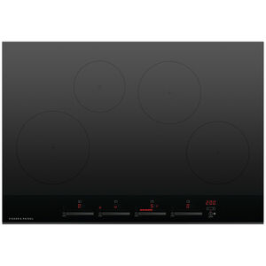Fisher & Paykel 30 in. 4-Burner Induction Cooktop with Power Burner - Black, , hires