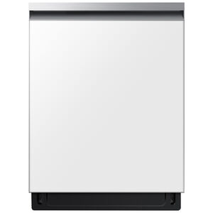 Samsung Bespoke 24 in. Top Control Smart Dishwasher with 46 dBa Sound Level, 3rd-Rack, AutoRelease & Pocket - White Glass, , hires