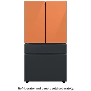 Samsung BESPOKE 4-Door French Door Bottom Panel for Refrigerators - Matte Black Steel, , hires