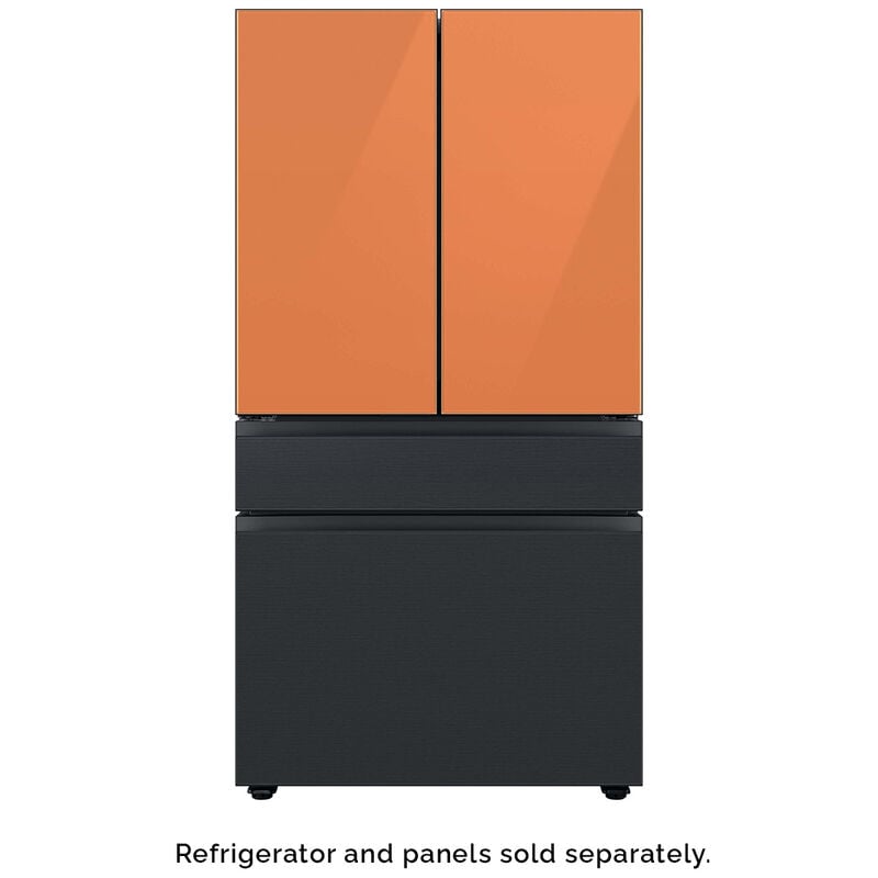 Samsung BESPOKE 4-Door French Door Bottom Panel for Refrigerators - Matte Black Steel, , hires