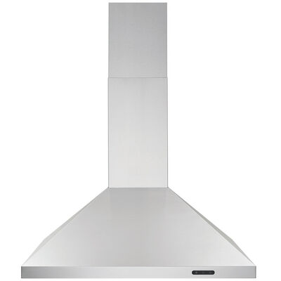 Broan EW48 Series 36 in. Chimney Style Range Hood with 3 Speed Settings, 460 CFM, Convertible Venting & 1 LED Light - Stainless Steel | EW4836SS