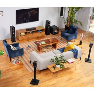 Polk Signature Elite ES10 High Quality Wall-Mountable Satellite Surround Speakers (Pair) - Black, Black, hires